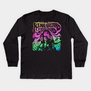 King Gizzard & Lizard Wizard Rainbow Kids Long Sleeve T-Shirt